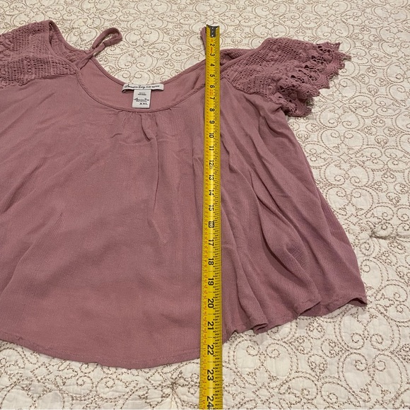 American Rag Women’s Pink Off The Shoulder Tank Top Size XXL - Picture 5 of 9